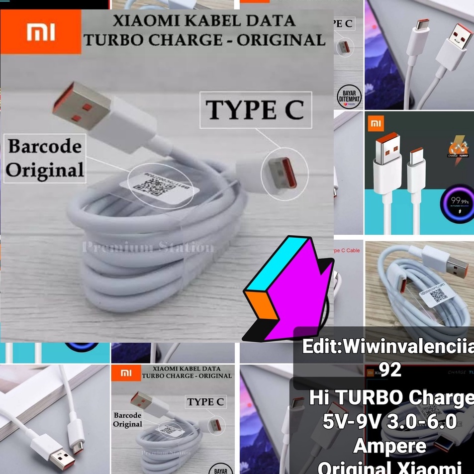 Diskon Cable Charger HI Turbo Charge Support 18W-27W-33W Xiaomi Redmi Note 9/9PRO/Note 8/Note 8PRO/N