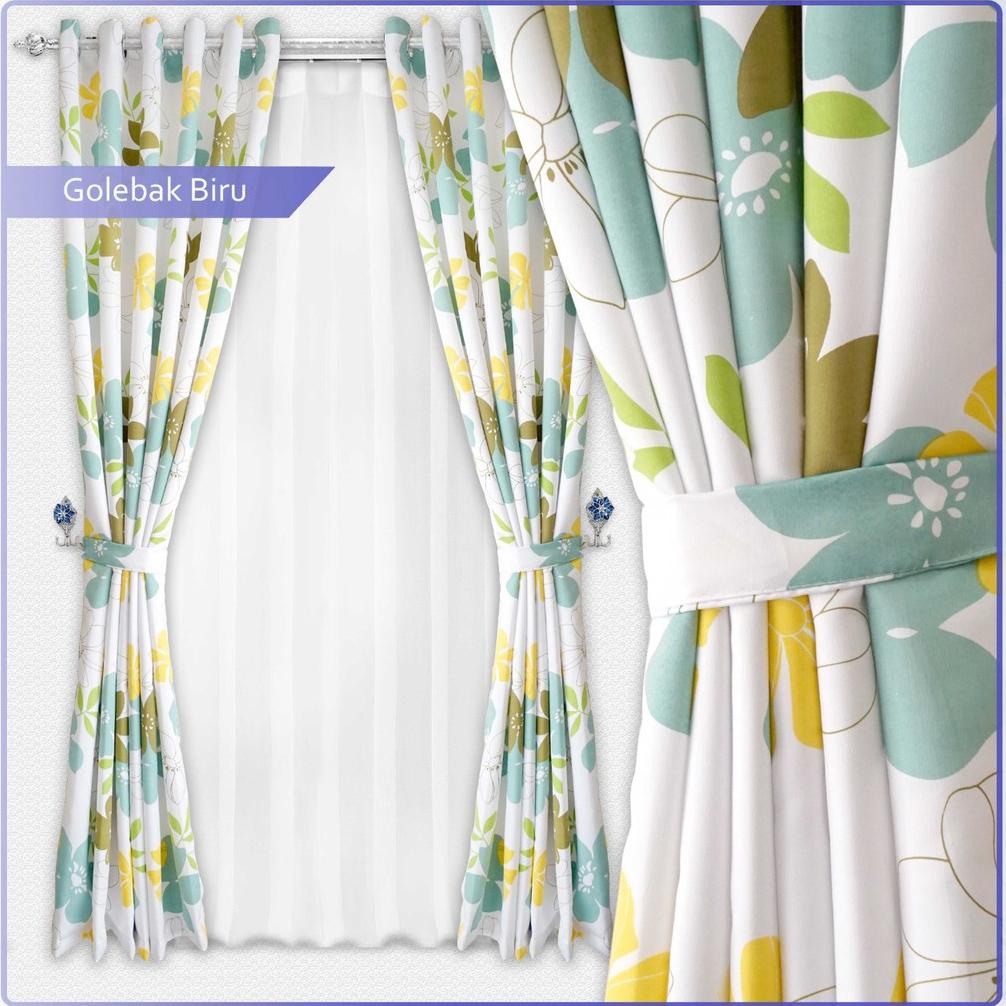 Diskon Gorden Minimalis Panjang 220Cm Lebar 135Cm Gorden Pintu Gorden Jendela Kamar Tirai Kamar Teba