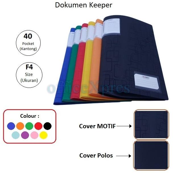 

Terbaru Map Plastik / Dokumen Keeper / Clear Holder F4 Folio 40 Lembar Hombo