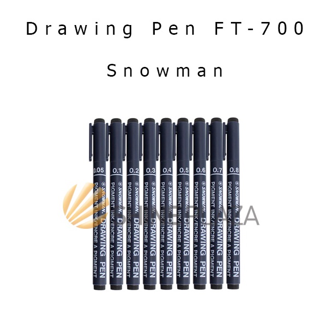 

TTYS4971 SALE TERBAIK Drawing Pen Snowman FT-700 - Pulpen Spidol Gambar Hitam 0.05 0.1 0.2 0.3 0.4 0.5 0.6 0.7 0.8