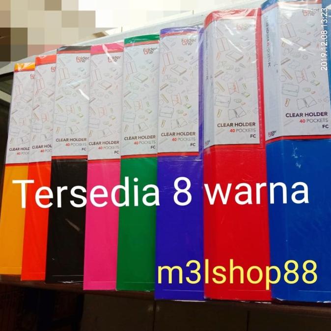 

Terlaris Clear Holder Folder One Isi 40 Pocket Ukuran Folio + Name Card