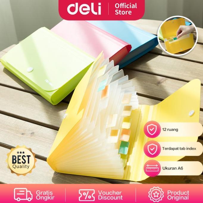 

Baru Deli E5561 Expanding File/Expanding File - Expanding File Snap A6 13P