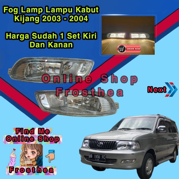 New Fog Lamp Light Angel Eyes Foglamp Car Head Led Spot Lampu Tembak Sorot Mobil Kijang Efi Lgx