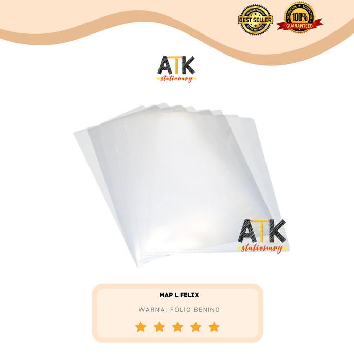 

Baru Map L ( Clear Sleeve) Felix Ukuran Folio/ A4 Atk
