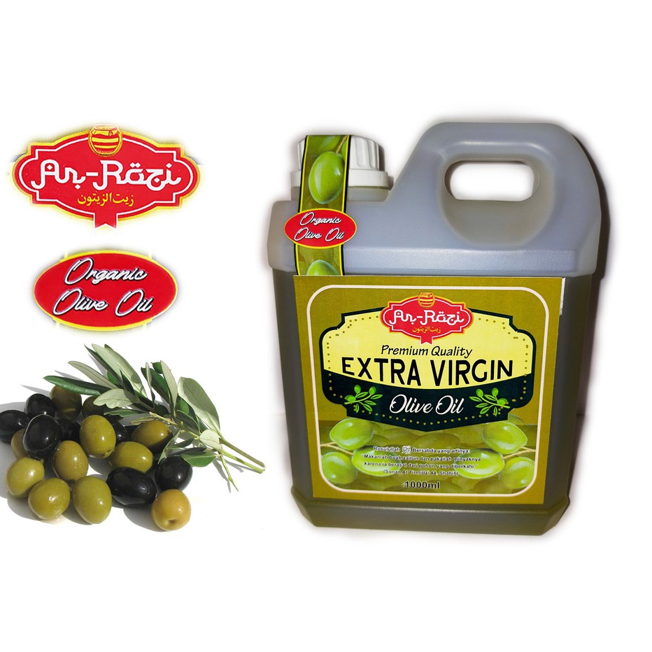 

Model Baru Minyak Zaitun ( Olive Oil ) Extra Virgin Ar-Rozi 1000ML Terlaris