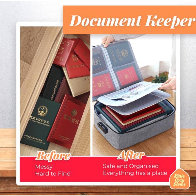 

Terlaris Tas Penyimpanan Dokumen Bergembok Tiga Susun / Document Keeper