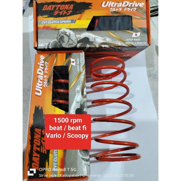 per cvt daytona 1500 rpm Honda Vario / beat / beat fi / Scoopy