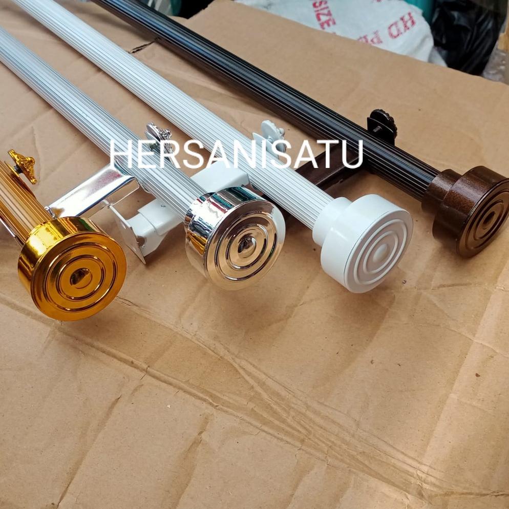Update Rel Gorden Rollet Tiang Gordyn Full Set Batang Hordeng Pintu Jendela Endcup Mini Minimalis Up