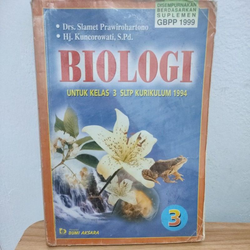 Preloved _ Buku Pengetahuan Biologi kelas 3 SLTP