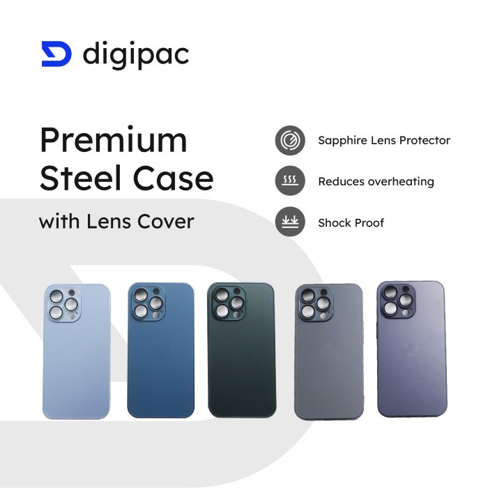 Terlaris Case Iphone 11 12 13 14 Pro Max Matte Lens Protector Casing Prosteel