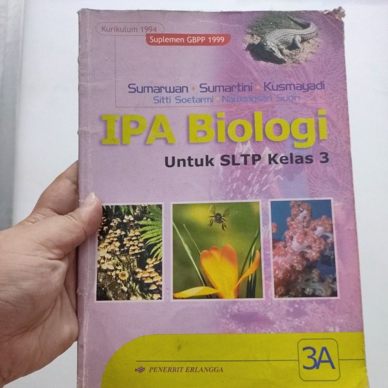 Koleksi Buku Lama - Biologi SLTP kelas 3