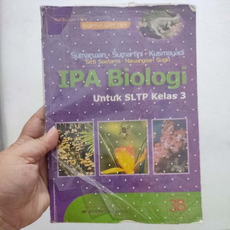 Buku koleksi lama - Biologi SLTP kelas 3