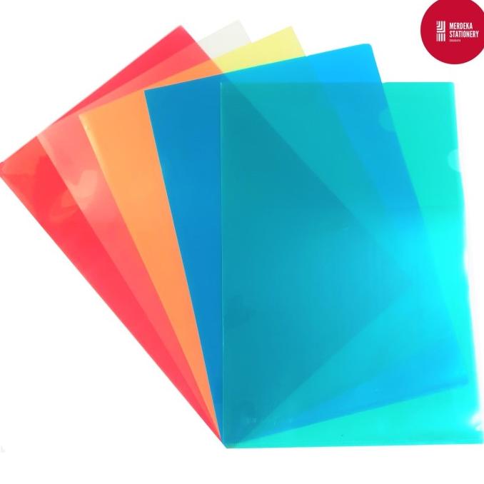 

Terlaris (Isi 12)Map-L/Map L/File Plastik Bening/Clear Sleeves Folio/F4 23X34Cm