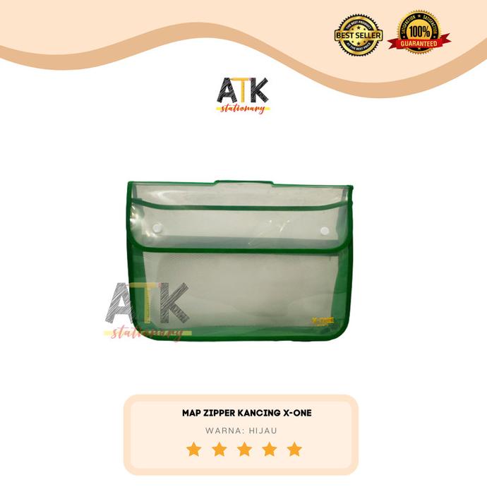 

Terbaru Map Plastik Zipper Bag Kancing X-One Atk