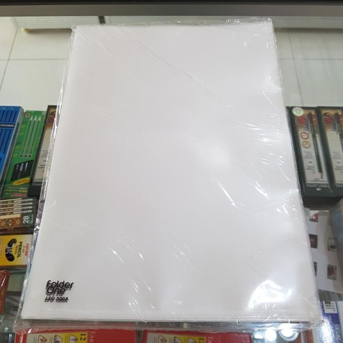 

Terbaru Clear Sleeve/ Map L Folder One Putih A4/F4 12Pcs/Pak