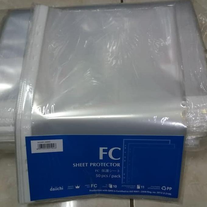 

Terbaru Pp Pocket Folio Daiichi 50 Lembar / Sheet Protector F4 Daichi