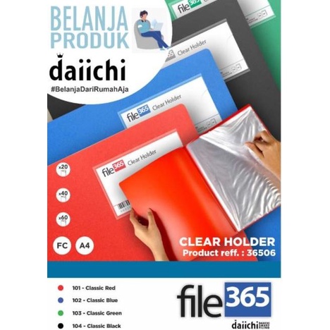 

Murah Map Clear Holder Daiichi 365 A4 40 Lembar