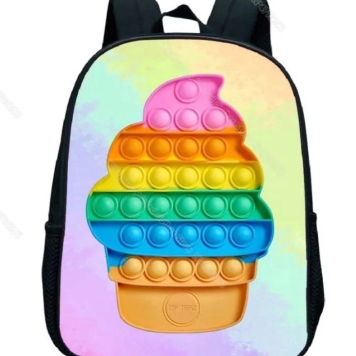 Best Product PTM-tas ransel anak motif aneka printing pop it-tas sekolah anak laki-laki perempuan TK