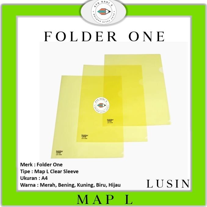 

Terbaru Map L / Map Bening Folder One A4 Warna - Perlusin
