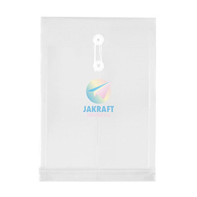 

Baru Map Amplop Plastik Tali Kancing Folio (Putih Bening) Transparan Fc F4