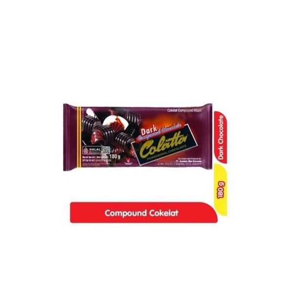 

Colatta Dark Compound Chocolate Coklat Masakan Kue 180 Gr