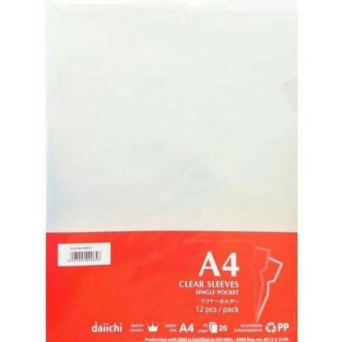 

Terlaris Map Bening A4 Merk Daichi / Clear Holder A4