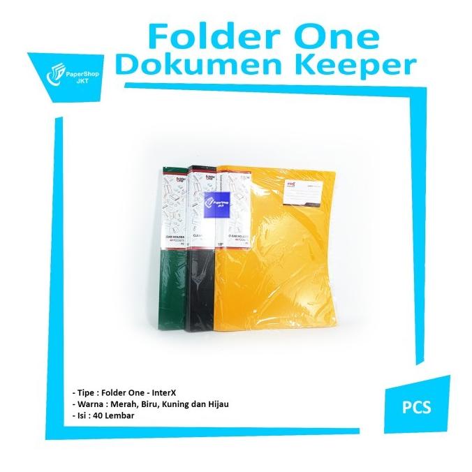 

Termurah Folderone - Dokumen Keeper - Clear Holder Ch 40 Lembar Folio