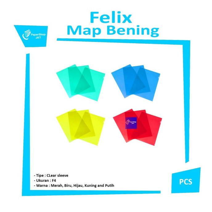 

Terlaris Map L ( Clear Sleeve) Felix Ukuran A4 Bening