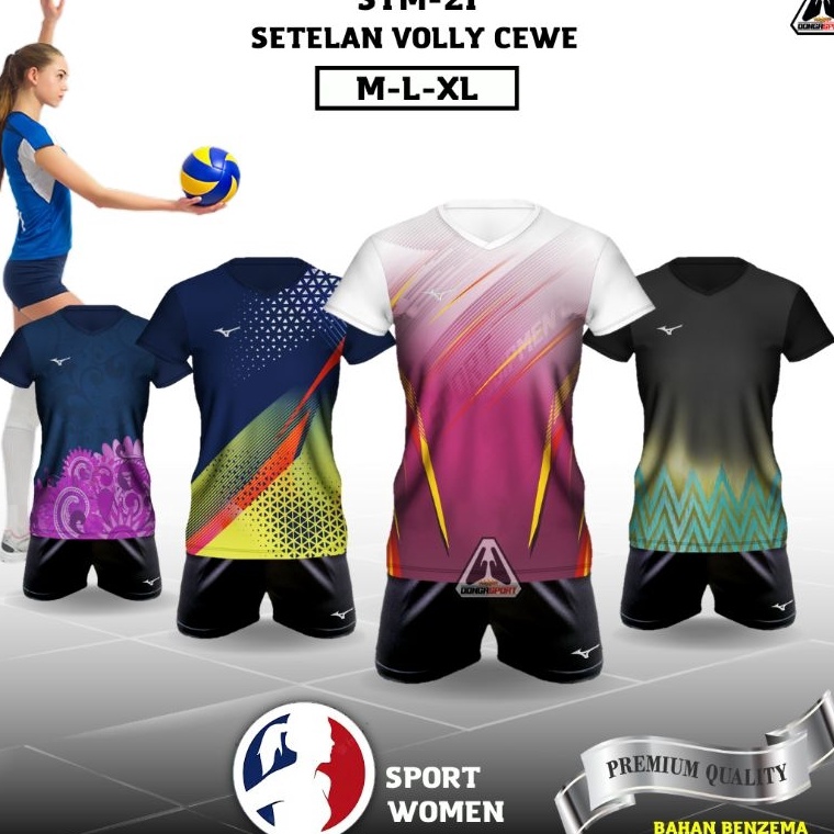 ready STM-21 SETELAN VOLLY CEWE PREMIUM SETELAN VOLI WANITA BAJU VOLLY DEWASA JERSEY VOLI ATASAN VOL