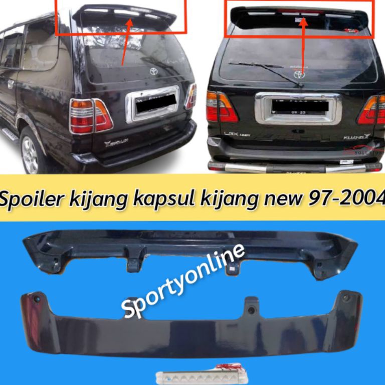TERPERCAYA spoiler kijang new kijang kapsul 97-2003 plastik abs