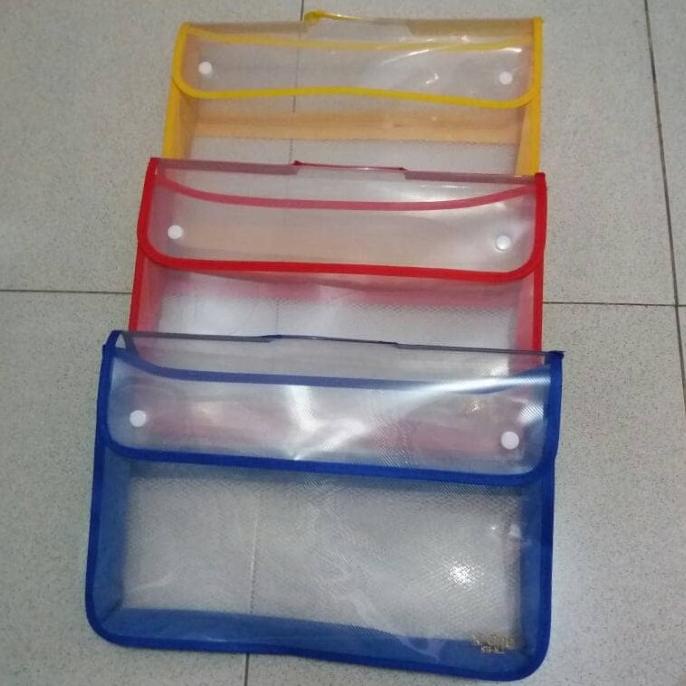 

Murah Map Plastik Zipper Bag Kancing / Map Kancing Tebal