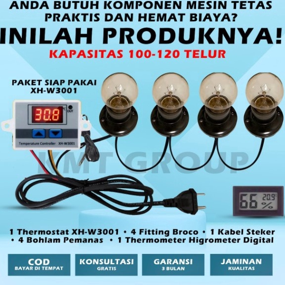 TERBARU Paket Siap Pakai XH-4F-THD Mesin Tetas Telur Full Otomatis Penetas Telur Otomatis