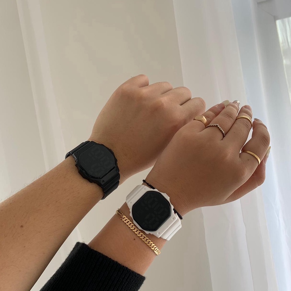 TERBAIK Rift HUHU Jam Digital Beli 1 Gratis 1 (Bergaransi & COD) Jam Couple Jam Tangan Jam Hadiah