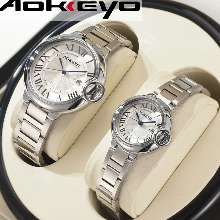 SALE TERBATAS AOKEYO K01 Jam Tangan Couple Original Safir Pria/Wanita  Tahan Air Bisnis Kasual Tali 