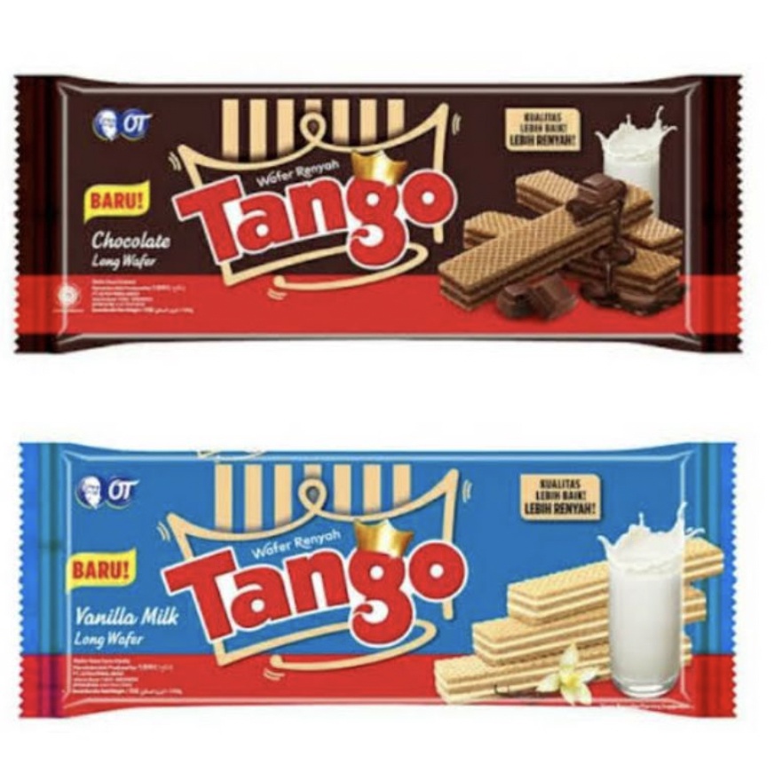 

Tango Long Wafer 110gr Biskuit Rasa Cokelat, Vanilla