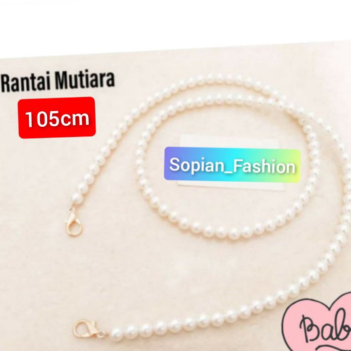Pasti Murah strap tas mutiara panjang 105cm Produk Keren