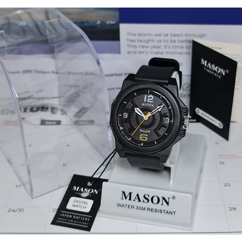 Jam Tangan Anak Laki Laki Analog Mason MAG 1301 Rubber Original Jam Tangan Tahan Air Jam Tangan Pere