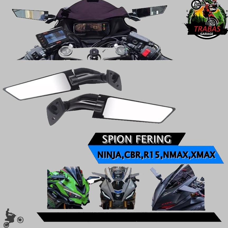 PALING DIMINATI SPION FAIRING WINGLET MODEL RIZOMA NINJA CBR R15 V3 V6 YZF R1 R3 R25 ZX25 NMAX XMAX