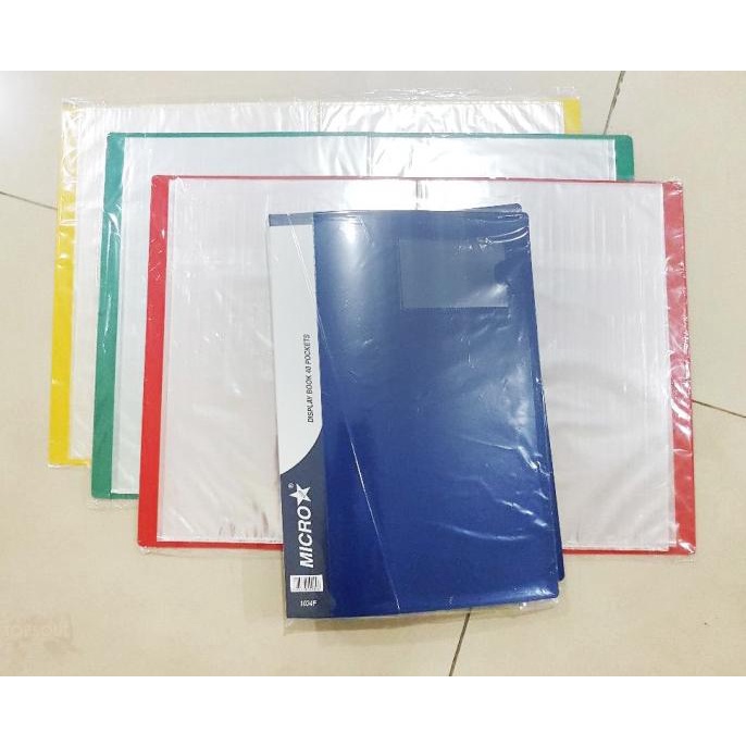 

Terlaris Clear Holder 40 Lembar Folio / F4 Map Document Display Book 40 Pockets