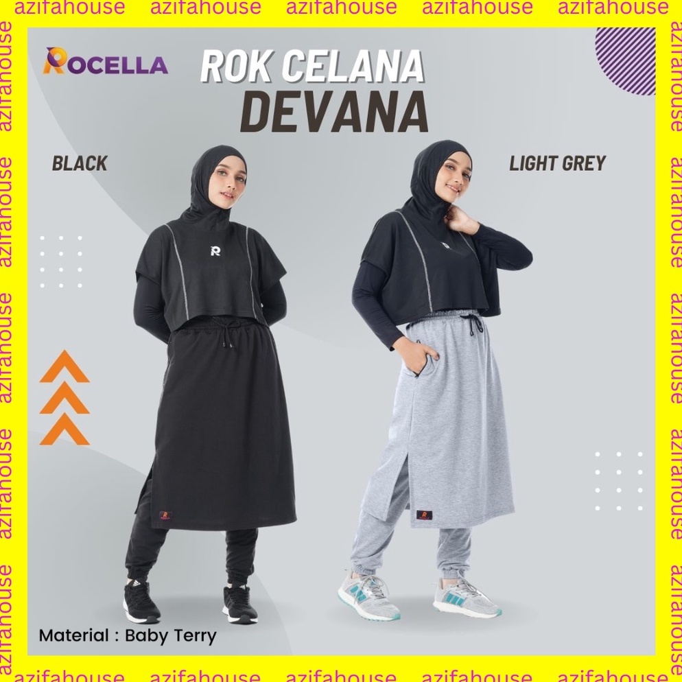 siap kirim Rok Celana Devana dan Hijab Gloria Hijab Xena Rocella Rok Celana Olahraga Wanita Muslimah