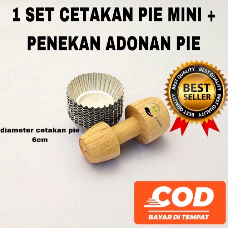 Ready Stock 1 SET 20 PCS CETAKAN KUE PAI MINI SUSU BUAH MURAH + PENEKAN PIE PAI TEKANAN PAI LOYANG C