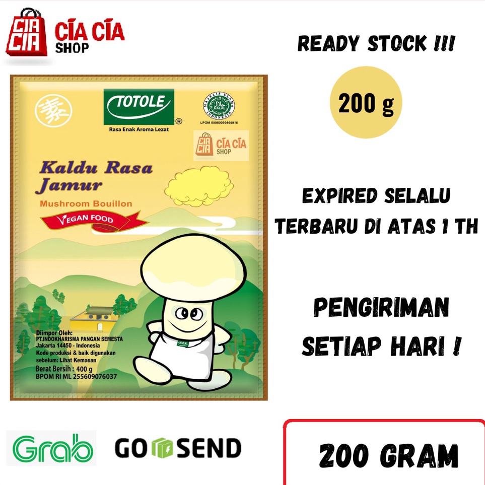 

➞✸✿ Totole Kaldu Jamur 200gr 200g Halal MUI Bumbu totole rasa jamur 200 gram Sale