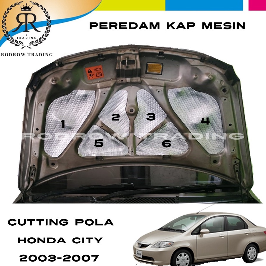 Viral Peredam Panas Kap Mesin Mobil Honda City 03-07 - Cutting Pola Peredam Kap Mesin Honda City 03-