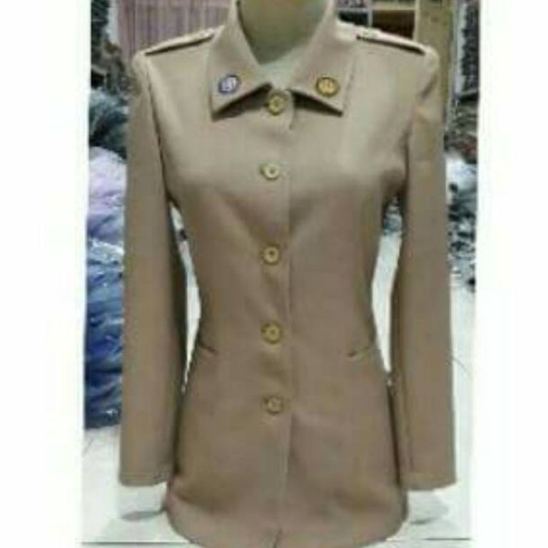 HOT Product (BISA CUSTOM) BLAZER SERAGAM DINAS GURU PRAMUKA. BLAZER BAJU DINAS PRAMUKA PEMBINA WANIT