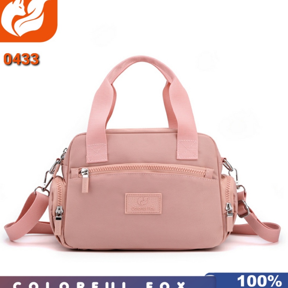 VIRAL Colorful fox ori - Tas selempang colorful fox 0433 tas selempang wanita nilon waterproof sling