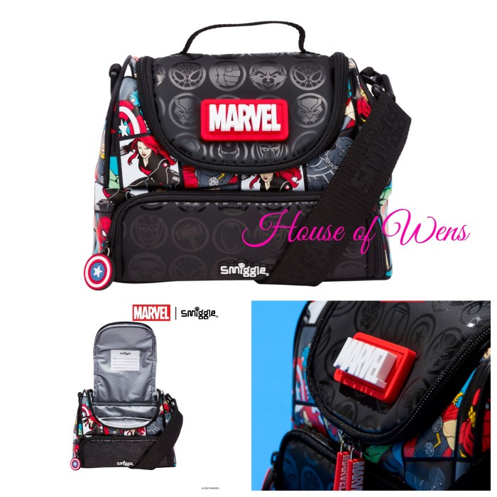 SMIGGLE MARVEL STRAP LUNCHBOX ORIGINAL - TAS BEKAL SMIGGLE