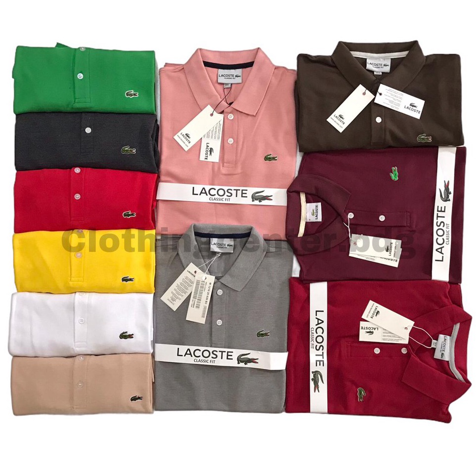 #Sale POLO SHIRT PRIA BAJU KAOS KRAH POLOS / Kaos Polo Shirt Pria Lacoste / Baju polo LACOSTE