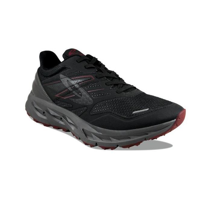 

CUCI GUDANG 910 Original YUZA EVO Sepatu Trail Running - HITAM/BURGUNDY/ABU-ASH