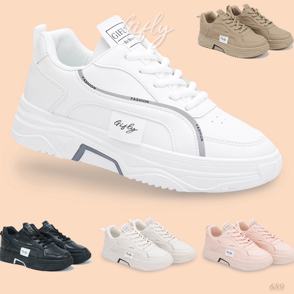 Stok Terbatas GIFLY Delian Sepatu Sneakers Wanita Import 689