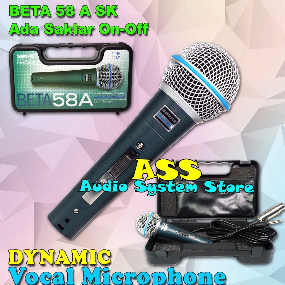VIRAL MIC KABEL BETA 58A SK + KOPER MICROPHONE KABEL BT58SK/ BT-58A LC / BETA58 SK
